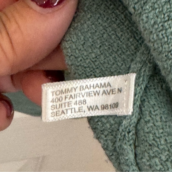 TOMMY BAHAMA SWEATER XXL. HALF ZIP. 100% COTTON. EXCELLENT CONDITION. - Picture 11 of 15